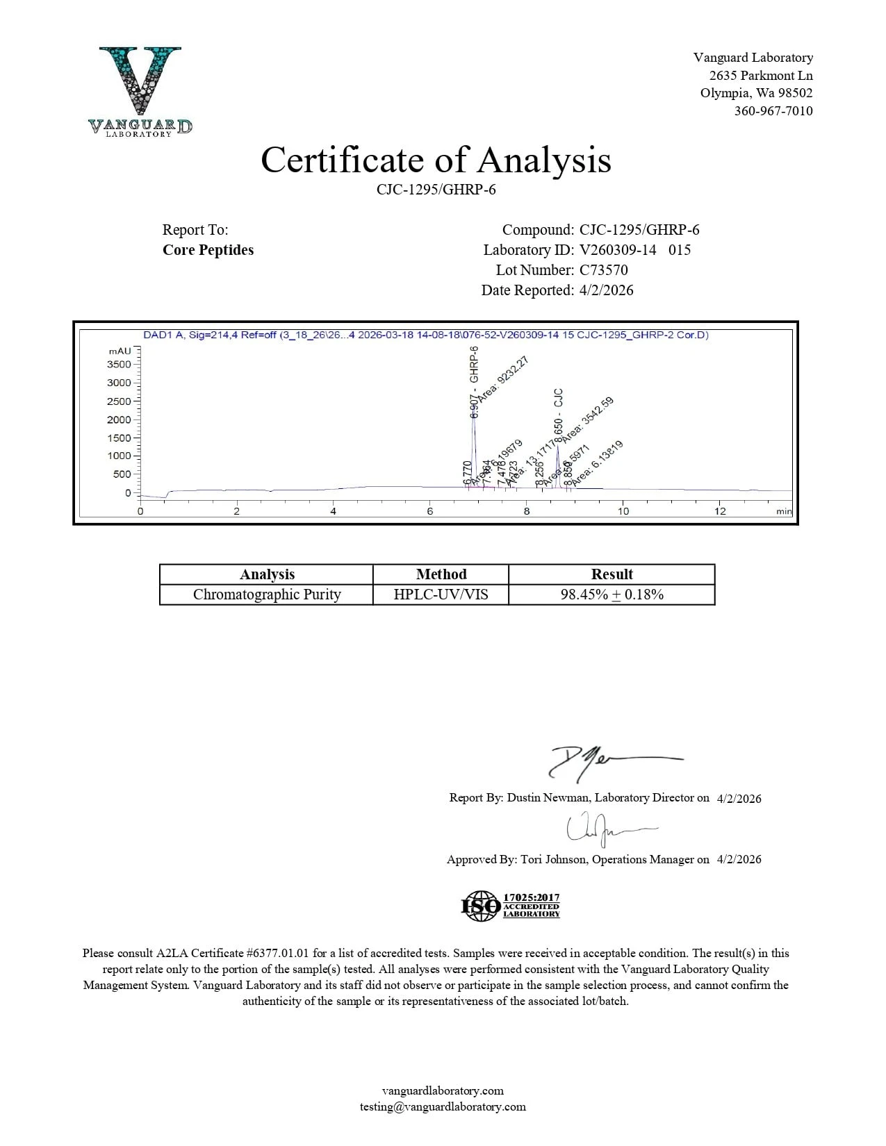 CJC-1295 & GHRP-6 Blend (10mg) - Image 2